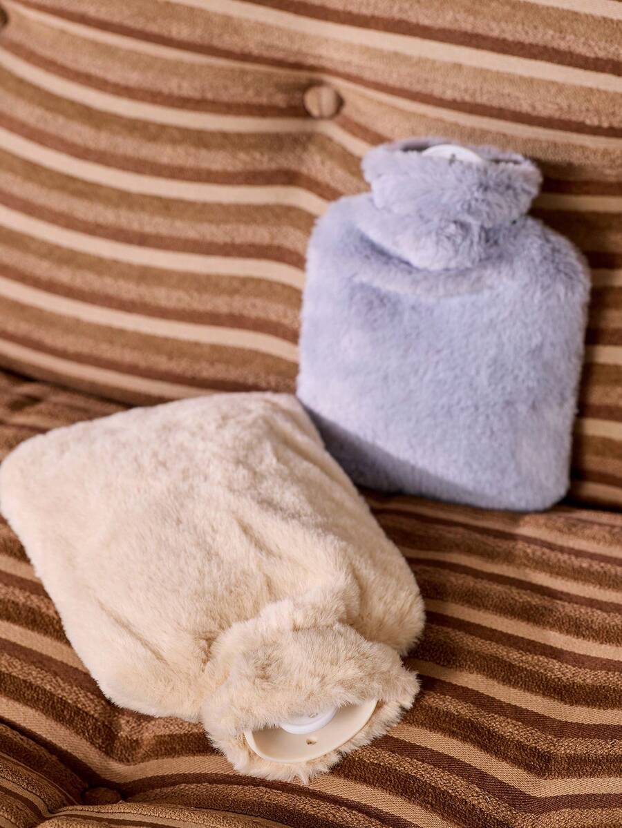 Cirelle 1个装500ml/1000ml/2000ml注水PVC热水袋，防爆，带可爱毛绒套 - 彩色 - 查看 1