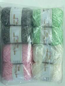 8pcs/400g High Quality Shiny Chenille Yarn Assortment, For Crochet, Knitting DIY Products (Bags, Hats, Decorations, Blankets), Handmade DIY Christmas Gifts, Soft & Plush Faux Fur Eyelash Yarn, With 3mm Crochet Hook (1pc=50g=90M=1.76oz*8pcs) - Multicolor - View 24