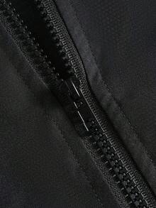 PAVTROS 男士休闲百搭夹克套装，街头风，宽松，印花，情侣装，朋友装，我爱我的男朋友，街头风格，情侣装，反光条纹结构线条 男士两件套 男士运动服套装 慢跑服 Y2K 运动套装 男士慢跑套装 - 黑色 - 查看 4