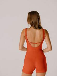 Aralina Leisurewear Active Pastel Pink Body-Hugging Shapewear Active Romper