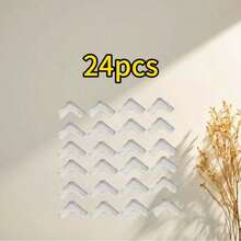 12 قطعة من واقيات الزوايا الشفافة - لاصق عالي القوة، مناسبة للطاولات والأثاث والزجاج والخزائن وما إلى ذلك. - متعدد الألوان - مشاهدة 8