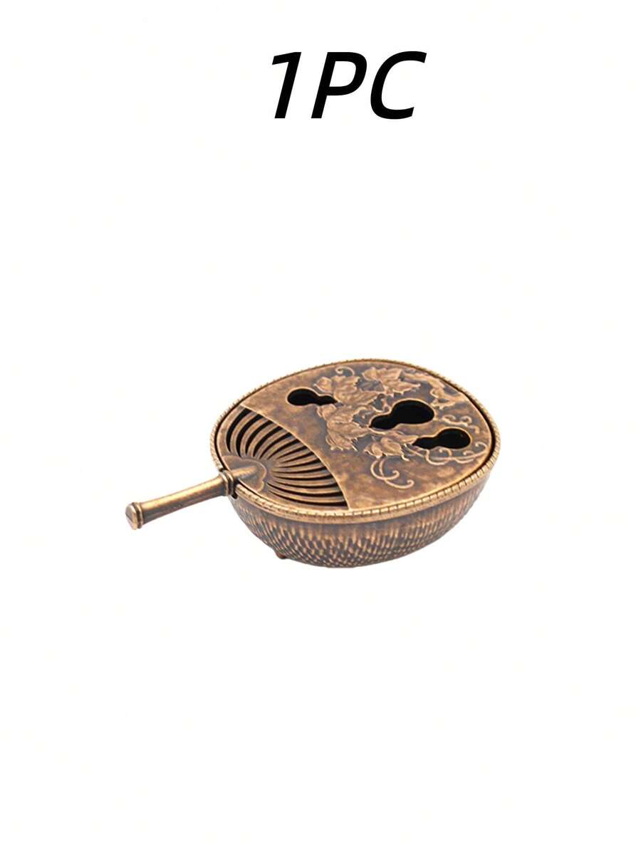 1PC Mini Teapot Incense Burner (Random Color)Small Aromatherapy Burner Vintage Sandalwood Incense Burner - Copper - View 1