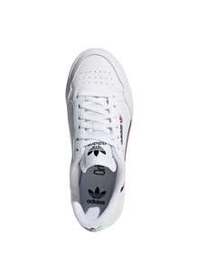 Adidas Continental 80 Kids Shoes Cloud White / Scarlet / Collegiate Navy F99787 - Cloud White / Scarlet / Collegiate Navy - View 5