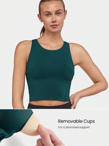 GLOWMODE Powersculpt™-Air快乾賽車背心 圓領腰長 高強度跑步訓練夏季