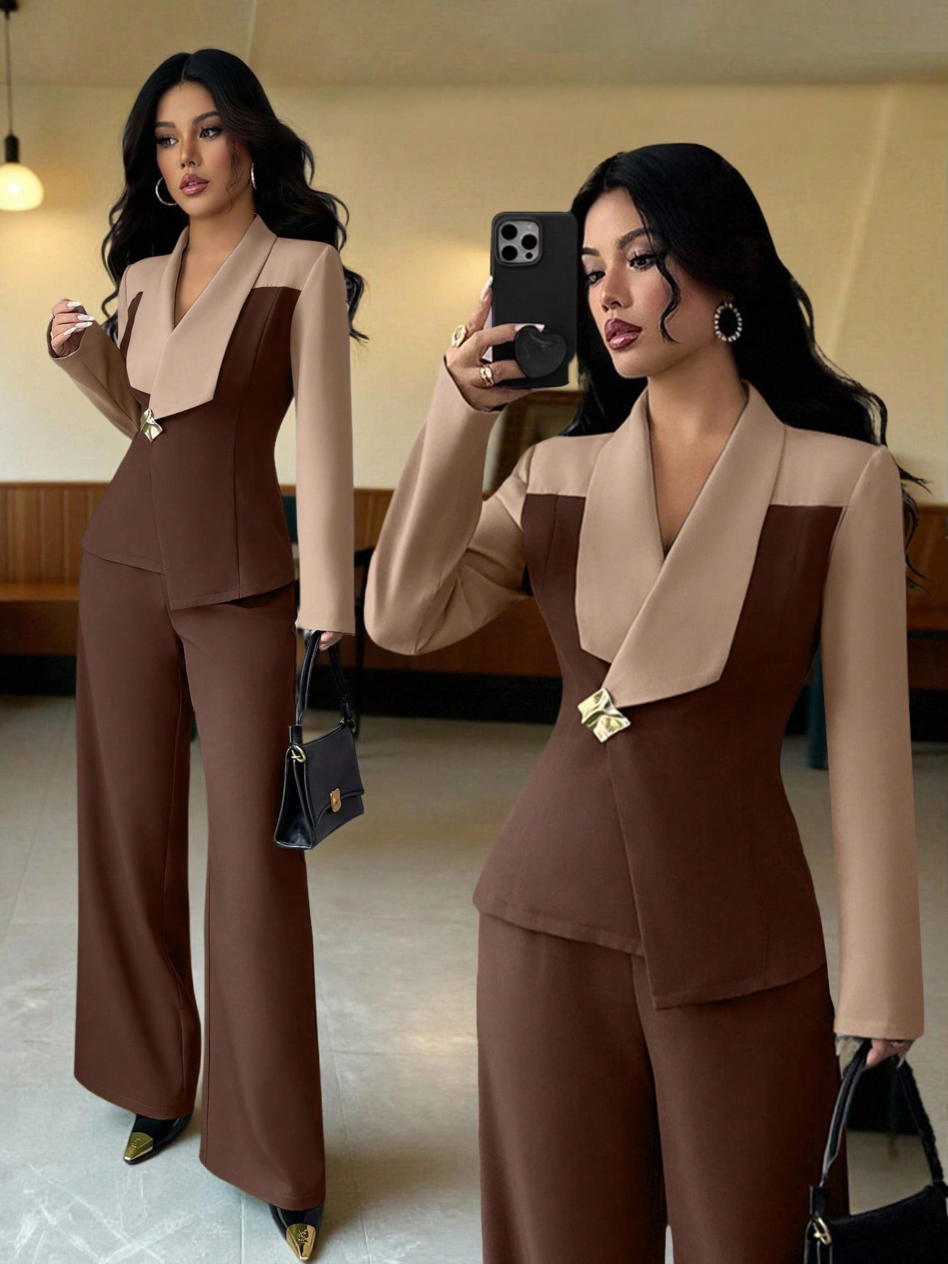 Elenzga بدلة أنيقة للنساء للمكتب والأعمال الكاجوال...