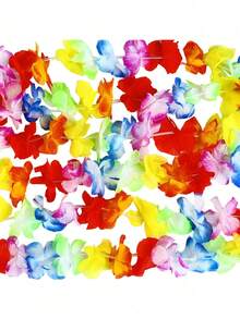 1/2/3件装夏威夷花环，热带花环，适合海滩派对装饰 - 彩色 - 查看 5