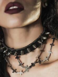 30PCS Screwback Cone Spikes Rivets For Clothing Shoes Bags Punk Goth DIY