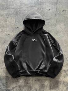 AXEPEAK 2件装男士休闲时尚街头日常通勤拼接连帽卫衣 - 彩色 - 查看 8