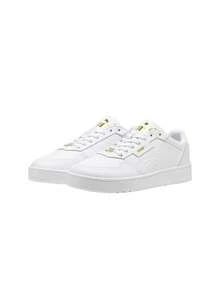 Puma Classic Lux Women's Sneakers 395019 - White Yellow - View 2