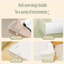 12 قطعة من واقيات الزوايا الشفافة - لاصق عالي القوة، مناسبة للطاولات والأثاث والزجاج والخزائن وما إلى ذلك. - متعدد الألوان - مشاهدة 3