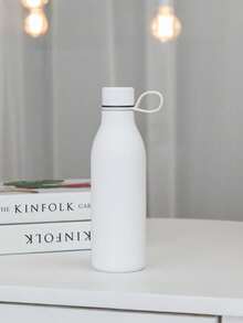 500 ml/17 oz Tasse isotherme à double paroi en acier inoxydable avec poignée, finition en caoutchouc mat, tasse à petite bouche de couleur unie créative, convient pour les sports de plein air, le yoga, le bureau, le restaurant, les cadeaux d'anniversaire, les cadeaux de couple, la fête des mères, les cadeaux de vacances - multicolore - Voir 14
