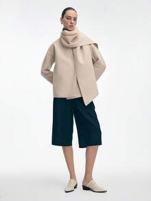 Mnmlis Giày cao gót mũi nhọn phong cách cổ điển, đơn giản, năng động dành cho nữ - Màu be - Xem 11