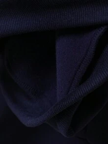 Genkimix Kids 少女简约藏蓝色运动套装。正面饰有白色蕾丝蝴蝶结刺绣，白色小V领。袖子上有3D蝴蝶结装饰。搭配藏蓝色纯色长裤，长裤上也饰有白色3D蝴蝶结和抽绳。适合秋冬季节穿着，休闲韩版风格，舒适百搭，适合上学、外出、聚会、度假等场合。 - 藍色 - 查看 8