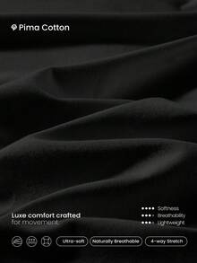 GLOWMODE Pima Cotton Reflective Slit Tank Top Gym - Black - View 4