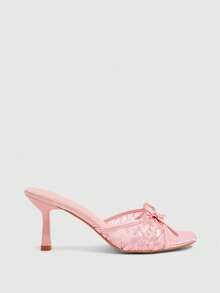 CUCCOO SZL Women's Comfortable Casual High Heel Sandals, Versatile For Daily Wear In Summer For Christmas - Pink - View 3