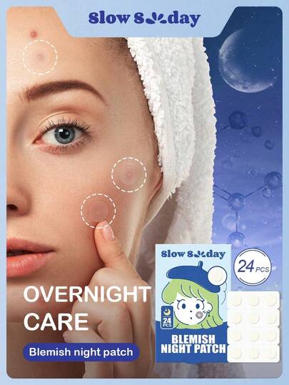 Långsamt plåster mot finnar och finnar, 24 st, med salicylsyra, hydrokolloidmaterial, ultratunn design, heltäckande, vattentät och andningsbar, uppfriskande och bekväm, mild och icke-irriterande, för pre-makeup och daglig vård, bättre täckning, för ansikte och kropp, för att täcka finnar och finnar, år 2000, perfekt för dejting, födelsedag, årsdag eller något speciellt tillfälle, för alla hjärtans dag, alla hjärtans dag-present, alla hjärtans dag-present, för ramadan, ramadansfester och presenter, perfekt för fest