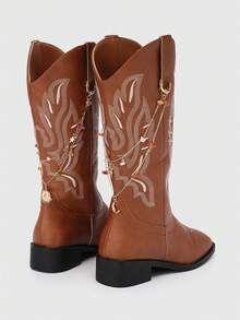 ROMWE Fairycore 2 mặt dây chuyền pha lê hình ngôi sao và mặt trăng nhiều màu phong cách Bohemian trang trí giày/bốt, thích hợp để trang trí giày bốt cao, kiểu giày bốt nâng cao, quà tặng cho lễ Ramadan/sinh nhật/ngày lễ - Vàng - Xem 4