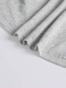 Sparklyn Ensemble t-shirt à volants et pantalon large pour adolescentes, ensemble décontracté avec imprimé centaure américain - Gris - Voir 6