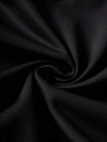 Nick 90s | SHEIN 2pcs/Set Young Boy Cartoon Figure Graphic Black Casual Hoodie Sweatshirt And Pants Set - Black - View 6