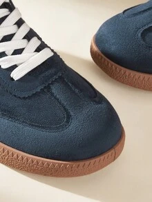 CUCCOO EASI 女士时尚百搭休闲简约运动鞋 - 藍色 - 查看 3