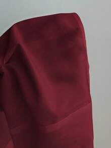 Elamini 性感领口侧系带修身女士长袖衬衫