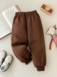 Blossori Young Boys' French Elegant Bear Patch Striped Crew Neck Sweatshirt And Jogger Pants Set - Multicolor - View 4