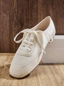 Solezae 女士舒适梦幻休闲可爱系带芭蕾舞鞋