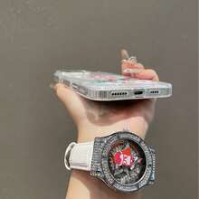 THE POWERPUFF GIRLS X SHEIN 卡通彩虹女巫图案手机壳，支持磁吸无线充电，透明防摔，软硬材质，可作为节日礼物赠送，兼容 15/16 Pro/Pro Max/14/15/16 Plus/17/17 Pro Max，男女通用，防指纹防刮花，透明亮面。 - 彩色 - 查看 5