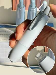 一套/4支高品质渐变点胶笔，按压式粘贴，大容量，适合学生和日记本，圣诞礼物 - 彩色 - 查看 4