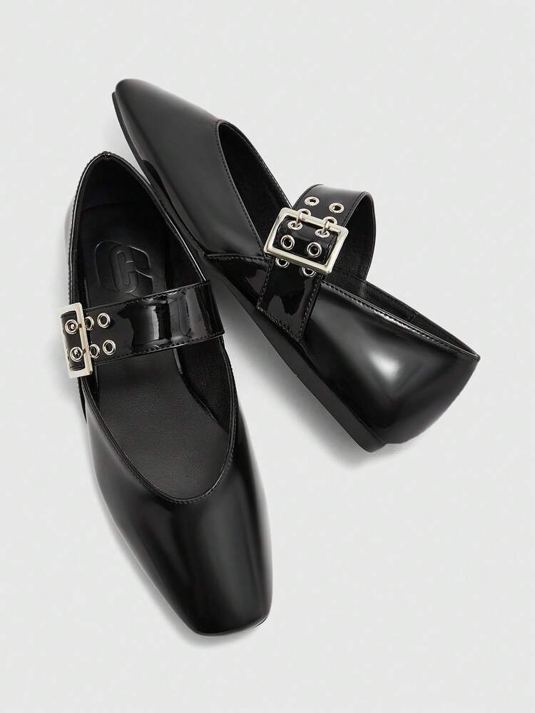 CUCCOO BIZCHIC Women's Casual Versatile Commute Simple Buckle Flats For Christmas