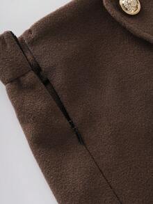 GlowEve CURVE Franclia 大码女式优雅纽扣设计短裙 - 彩色 - 查看 4