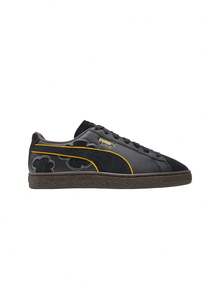 Suede X One Piece Blackbeard Women's Sneakers Black 396525 - Black Yellow Brown - View 1