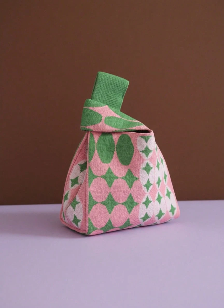 Chic Knitted Square Bag - Versatile Handheld & Shoulder Bag, Cute Gift Idea , Kawaii - Multicolor - View 1