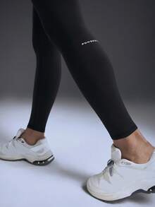 Powerista Mallas deportivas con forro térmico grueso y alta elasticidad, para otoño/invierno - Negro - Ver 6