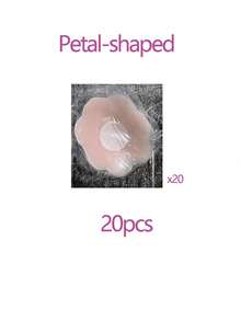 2/10/20片装可重复使用聚拢无肩带文胸贴，无缝隐形自粘防凸乳贴，防滑无痕，适合各种场合