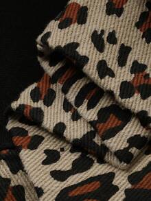 DAZY Men's Thermal-Lined Sweatpants With Letter Pattern Jacquard Knit Cuffs, Suitable For Autumn/Winter - Black - View 6