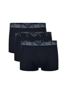 Emporio Armani 3 Pack Men's Boxers - Black - View 1