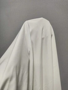 Sweetra 大码女式休闲束腰短袖连衣裙 - 藕粉色 - 查看 3