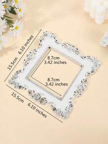 1pc Floral Decor Switch Outlet Wall Sticker, Stickers, Wall Decal, Vinyl Decal For Home Decorations, Spring Decoration Items Refresh Your Home, Festival Decoration Stickers Gifts Birthday Graduation - White - View 4