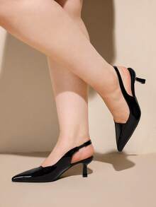 CUCCOO CURVES 女士休闲纯色无后跟宽楦高跟鞋