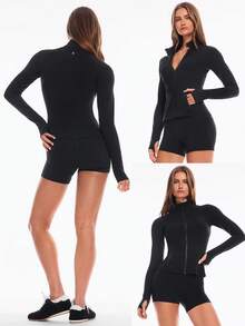 GLOWMODE Featherfit™ 輕量化運動外套 - 黑色 - 查看 10