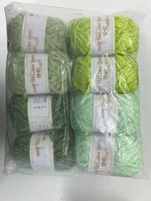 8pcs/400g High Quality Shiny Chenille Yarn Assortment, For Crochet, Knitting DIY Products (Bags, Hats, Decorations, Blankets), Handmade DIY Christmas Gifts, Soft & Plush Faux Fur Eyelash Yarn, With 3mm Crochet Hook (1pc=50g=90M=1.76oz*8pcs) - Multicolor - View 18