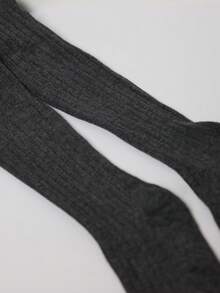 MUSERA Grey Ribbed Pull On Tights