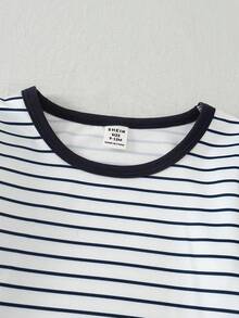 男婴休闲条纹长袖上衣和卡通动物印花长裤套装 - 彩色 - 查看 4