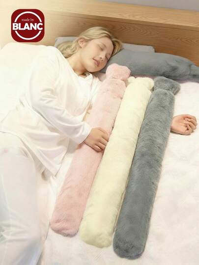 Madebyblanc Simple Solid Color Hot Water Bottle, Available In Warm Brown, Light Gray And Other Colors. Soft And Skin-Friendly Plush Fabric, Fine And Comfortable Touch. Elongated Design Can Flexibly Wrap Around Different Body Parts Like Waist And Neck, Providing Widespread Warmth. Long-Lasting Heat Retention To Dispel Winter Chill, Suitable For Home Relaxation, Office Work, As A Winter Gift For Women's Menstrual Period Warmth, Elderly Winter Insulation, And Keeping Warm For Cold-Sensitive Groups.