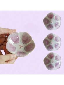 4 件套陶瓷花卉酱料碟，3.5 英寸，紫色、蓝色、黄色、红色，厨房餐具，适用于盛放蜂蜜、番茄酱、甜点、酱油、沙拉酱、蘸酱等，适合烧烤、露营、野餐、厨房、餐厅或派对使用，母亲节、婚礼、生日礼物，送给朋友、家人和爱人，毕业季佳品。 - 彩色 - 查看 18