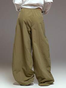 MUSERA Extreme Wide Leg Pleated Balloon Leg Trousers Fall Autumn Winter  Coolgirl Cosy Cute Outdoors Explorer Y2k Spring