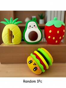 1 عبوة، مبراة أقلام بشكل فراولة جميلة، مبراة صغيرة محمولة كاواييي ملونة، مبراة أقلام بشكل فاكهة، ملحق قاطع أقلام، لوازم مكتبية للمنزل والمدرسة - الأحمر - مشاهدة 21