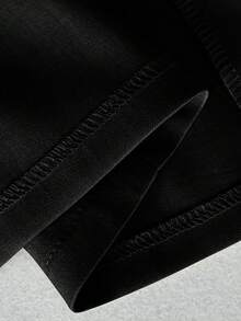 Elenzga Áo hai dây eo bó màu trơn cỡ lớn cho nữ - màu đen - Xem 6