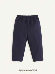 Cozy Pixies Bộ trang phục lịch lãm cho bé trai: Áo sơ mi cổ dài tay, áo vest không tay, quần cạp chun 3 món, thích hợp cho đám cưới và ngày lễ - Màu xanh lam - Xem 9